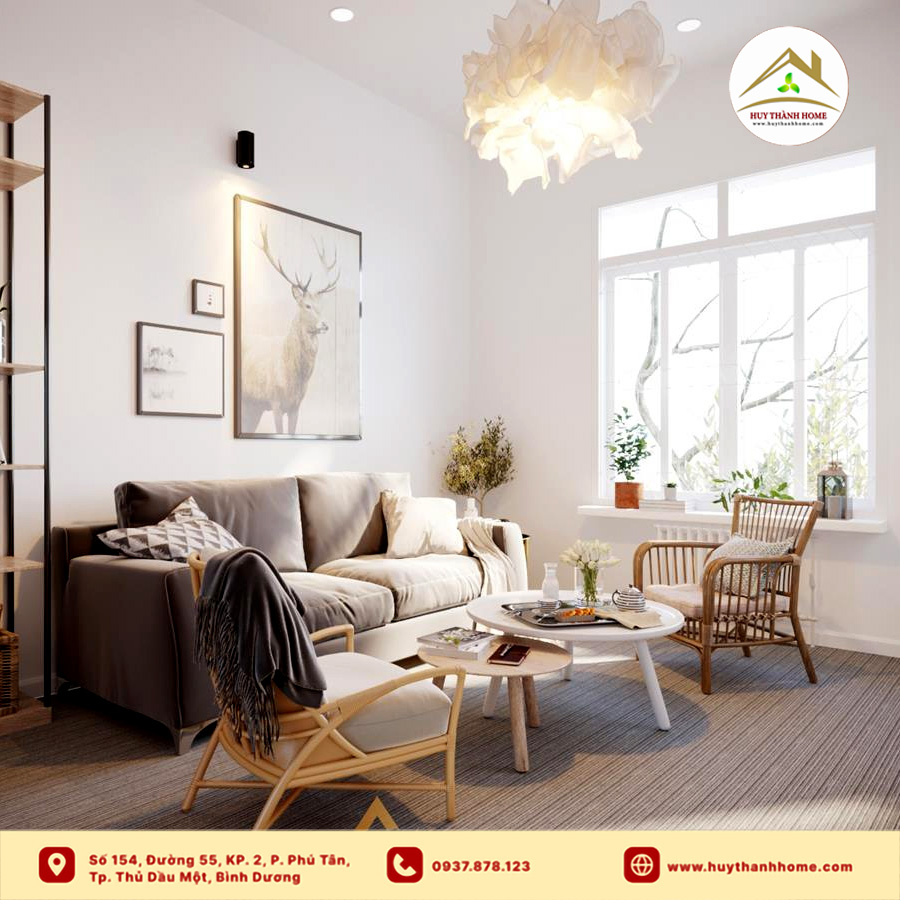 thiết kế nội thât nhà cấp 4 phong cách Scandinavian
