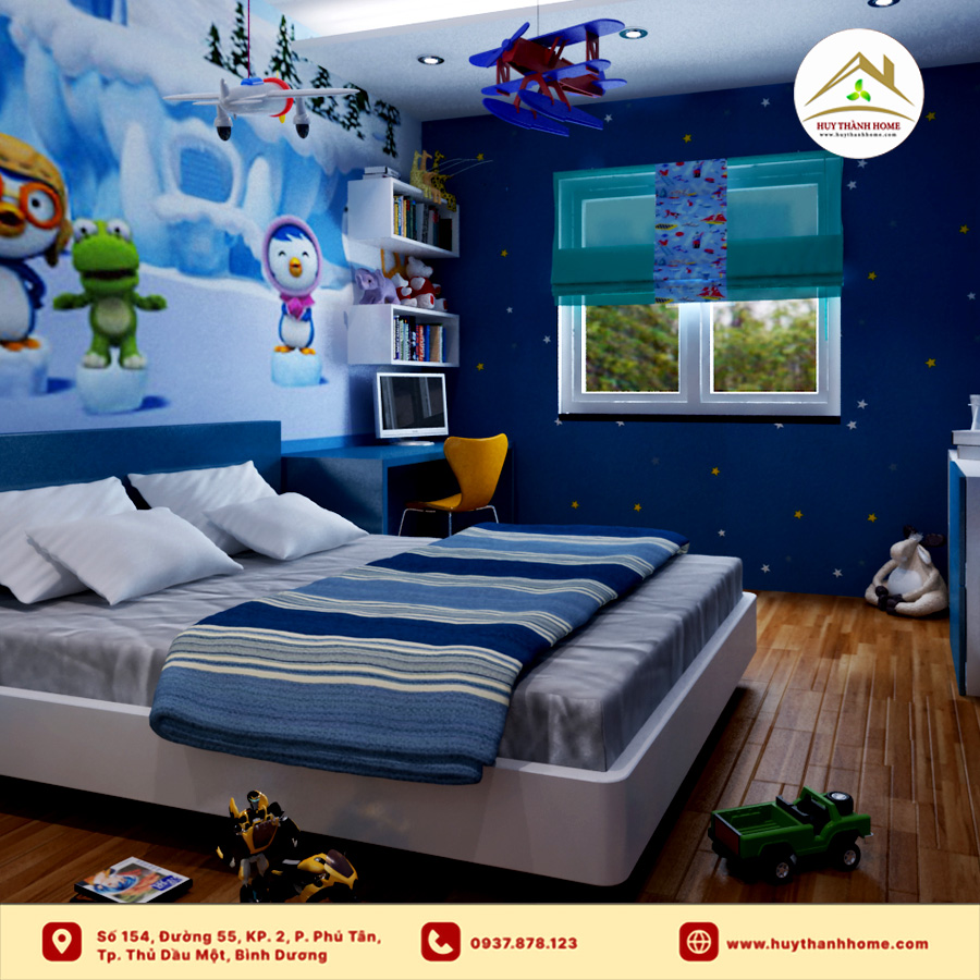 Thiết kế nội thất nhà cấp 4 phong cách trẻ em