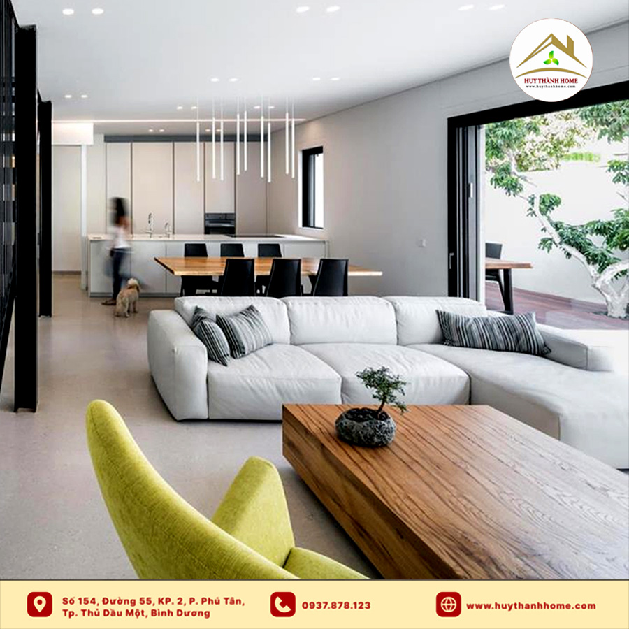 thiết kế nội thất liền kề  tối giản