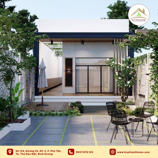 Mẫu nhà vườn minimalist 2024